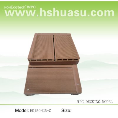 Recycled hollow WPC flooring