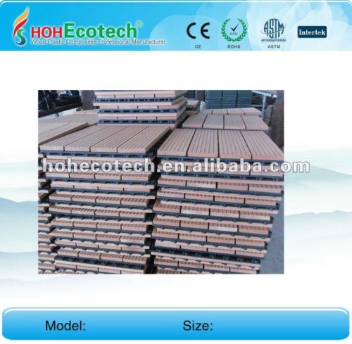 Huasu anti-UV water-proof wpc diy tiles (CE ROHS)