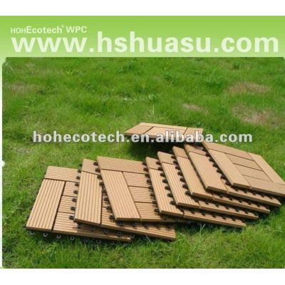 Eco-friendly decking floor tile /wood plastic composite sauna board/ eco-plastic wood DIY decking tile wpc