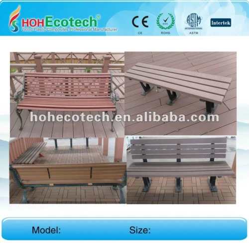 Produit extérieur de loisirs de wpc composé en plastique en bois/chaise en plastique/banc en bois