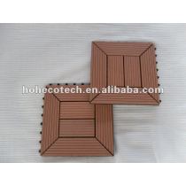 7 colors to choose internal/external flooring 300x300mm wpc bathroom tile Wood Plastic Composite tile