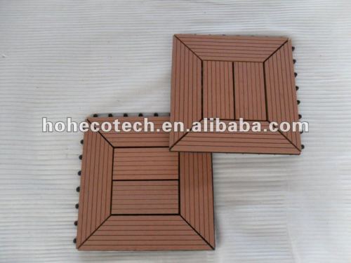 7 colors to choose internal/external flooring 300x300mm wpc bathroom tile Wood Plastic Composite tile