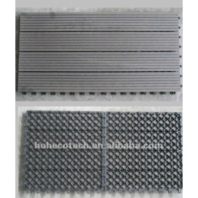 Anti-UV DIY Wood Plastic Composite deck tiles
