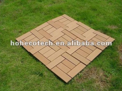 wood plastic composite diy patio tile