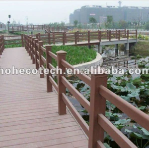 Outdoor wood plastic composite decking/eco wpc decking