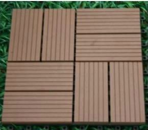 plate-forme extérieure de wpc de decking composé en plastique en bois de tuiles de decking de wpc de 300x300mm