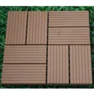 300x300mmのwpcのdeckingのタイルの木製のプラスチック合成のdeckingの屋外のwpcのデッキ