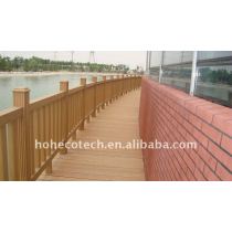Non-paint, weatherproof , Fire retardant , UV resistant wpc fencing wpc fence wpc composite garden fence bridge railing