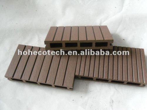 14 decking /wood de Decking en bambou extérieur des cannelures 147x23mm/bois de construction composés en plastique en bois de tuile de plate-forme wpc de plancher