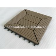 wpcの連結のdeckingはwpc DIYのタイトルの木プラスチック合成物の床板をタイルを張る