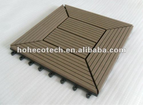 wpcの連結のdeckingはwpc DIYのタイトルの木プラスチック合成物の床板をタイルを張る