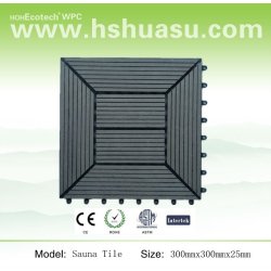 DIY WPCのdecking 30*30 cmの固体タイル