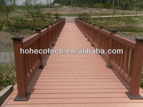 Rot resistant composite outdoor decking flooring