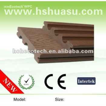 Color stability plastic wood decking