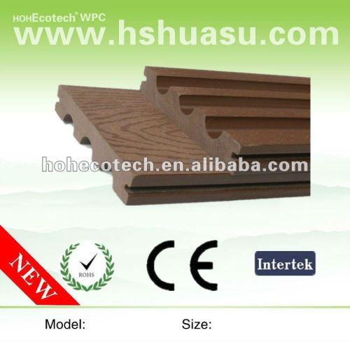 Color stability plastic wood decking