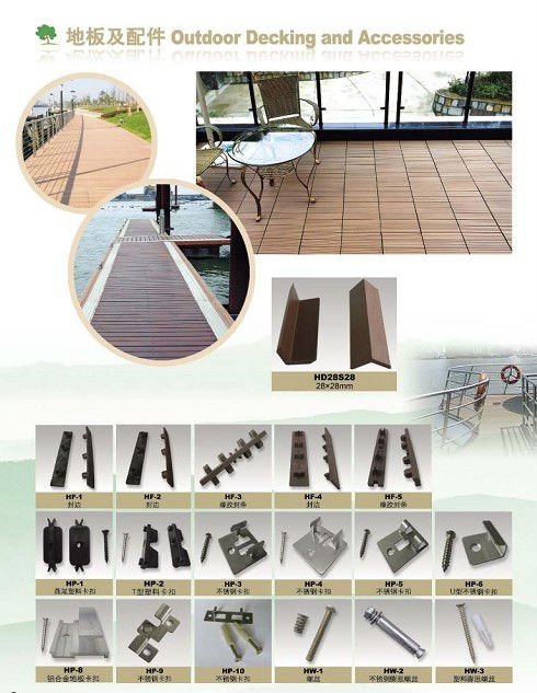 High Recycle wood grain wpc composite decking/flooring