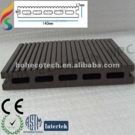 HDPE wood plastic composites hollow decking