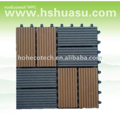eco-friendly wood plastic composite decking/floor tile