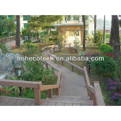 Rot resistant composite garden decking flooring