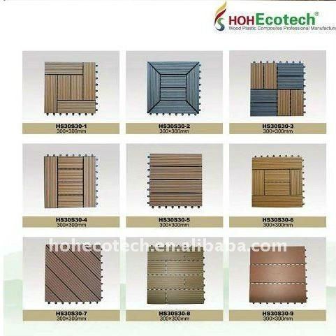 High Recycle wood grain wpc composite decking/flooring