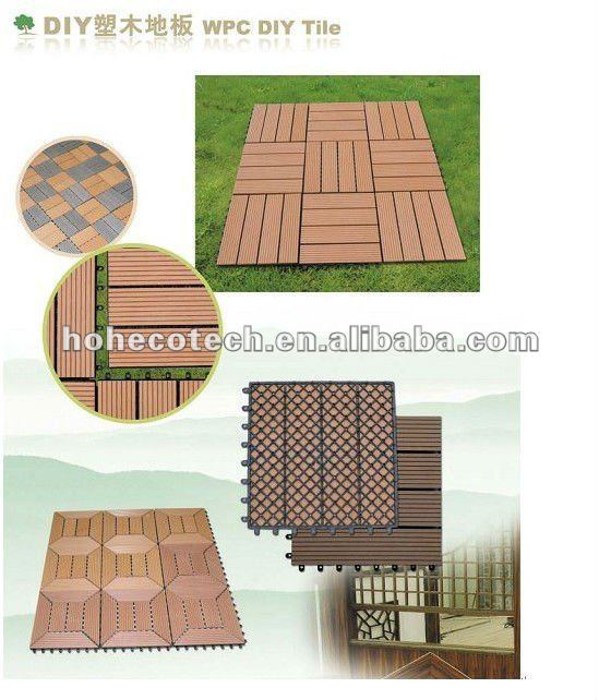 High Recycle wood grain wpc composite decking/flooring