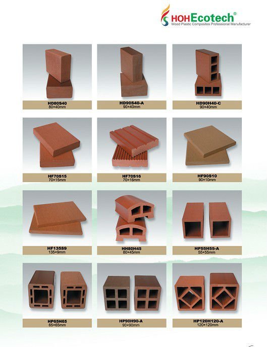 High Recycle wood grain wpc composite decking/flooring