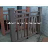 屋外の柵に床を張るwpcのdecking
