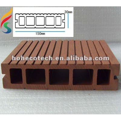Hollow composite floor board wpc decking