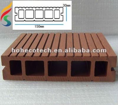 Hollow composite floor board wpc decking