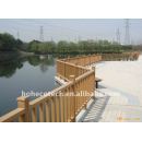 Disegno del pozzo ponte wpc impermeabile corrimano ringhiera ponte in legno composito di plastica scala/ringhiera ponte