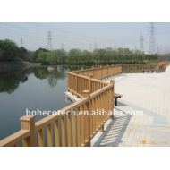健康な設計wpc橋手すり防水橋柵の木製のプラスチック合成階段かデッキの柵