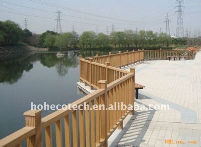 well DESIGN wpc bridge handrail waterproof bridge railing wood plastic composite stair/deck railing
