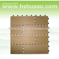 環境に優しい木製のプラスチック合成のdeckingか床タイル
