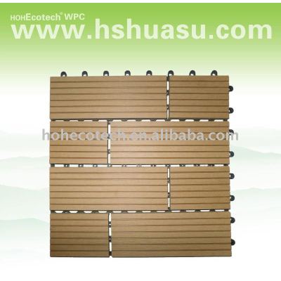 eco-friendly wood plastic composite decking/floor tile