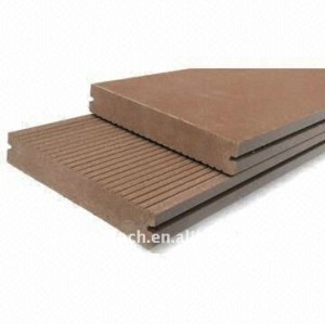140*25mmの習慣長さWPCの木製のプラスチック合成のdeckingまたはフロアーリングの床板(セリウム、ROHS、ASTM)のwpcのdeckingの床