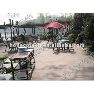 Wood texture WPC Outdoor Decking for real estate