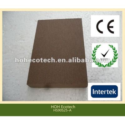 Durable hot sale eco-friendly wpc solid decking (water proof, UV resistance, resistance to rot and crack)