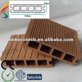 Plancher composé en plastique en bois extérieur en bois artificiel décoratif de decking/wpc/CE/Intertek/Reach/RoHS