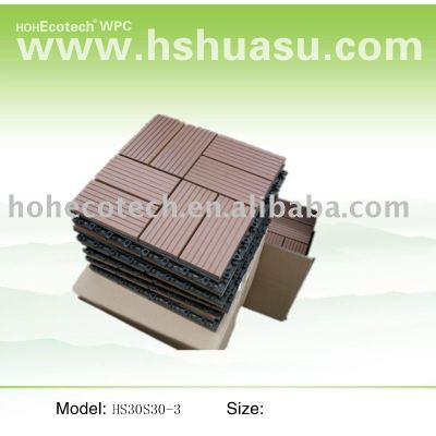 eco-friendly wood plastic composite decking/floor tile