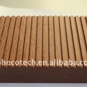Decking composé en plastique en bois plein du plancher WPC/decking de plancher