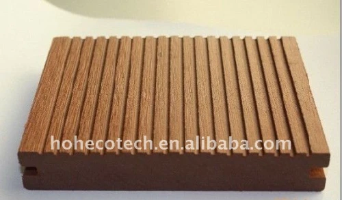 Decking composé en plastique en bois plein du plancher WPC/decking de plancher