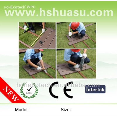 135*25mm Ligtest Wood Plastic Composite pontoon WPC decking /marina flooring/floating pontoon for boat and yacht mooring