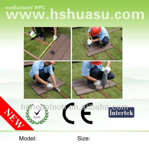 135*25mm Ligtest Wood Plastic Composite pontoon WPC decking /marina flooring/floating pontoon for boat and yacht mooring