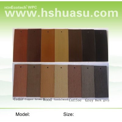 wood plastic composite color board