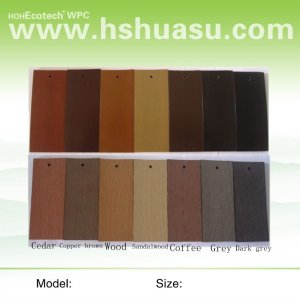 wood plastic composite color board