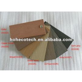 (Ceder, copper brown, wood, sandalwood, coffee, grey, dark grey) plastic composite deck board