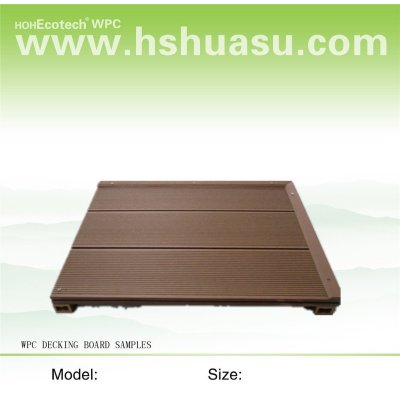 Wood plastic composite flooring