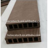 149x34mmの空の木製のプラスチック合成のwpcのdeckingか床板のwpcのdecking