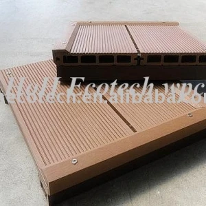 wood plastic composite flooring/decking-easy install