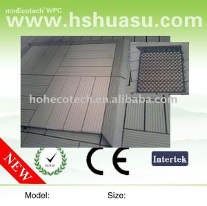 ecotech WPC composite interlocking decking tiles edges